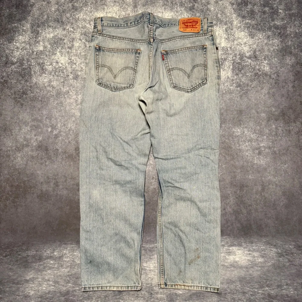 Vintage Levi's 505 Jeans Mens W36 L30 Regular Fit Light Wash‎ Denim Pants